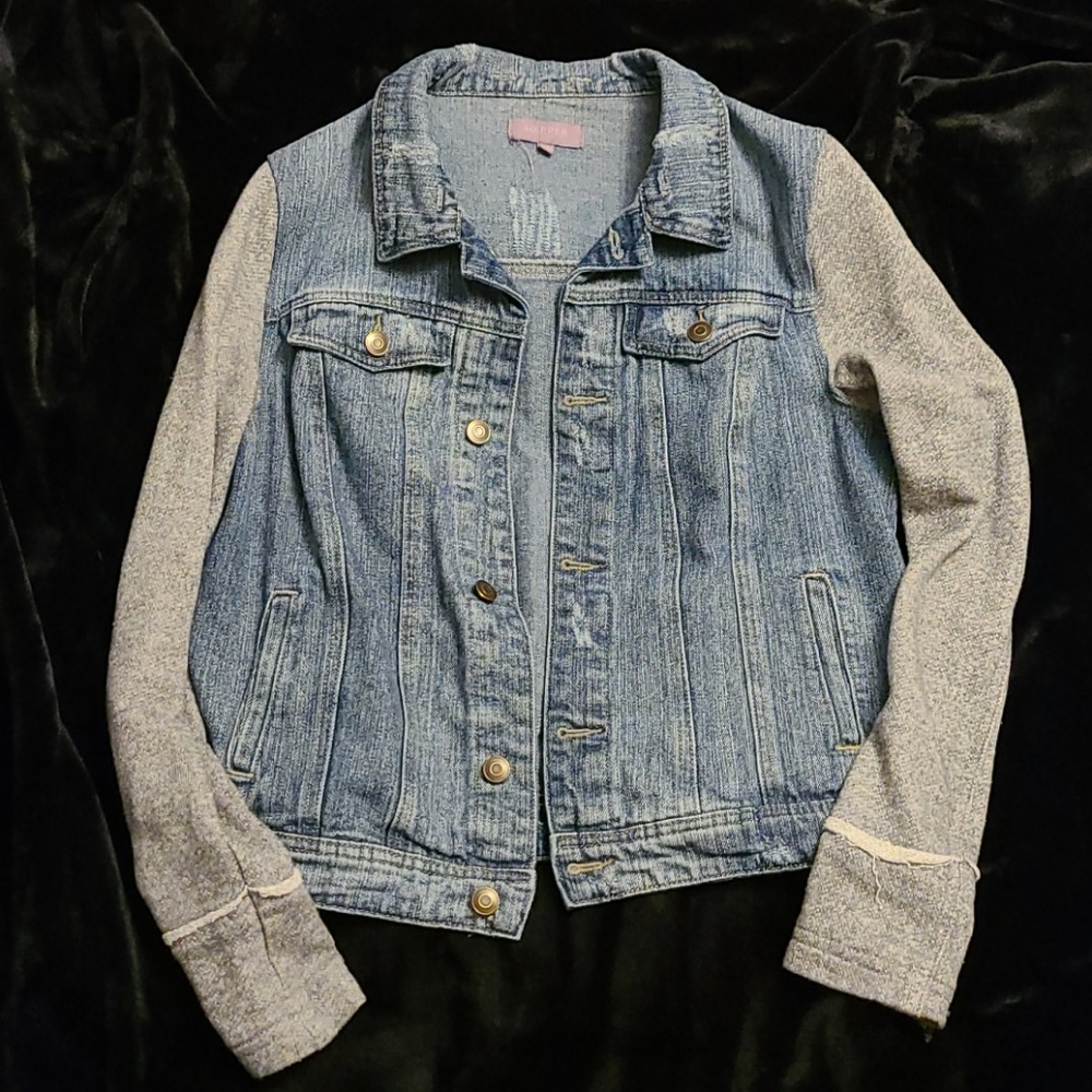 Harper Denim and Sweater Jacket